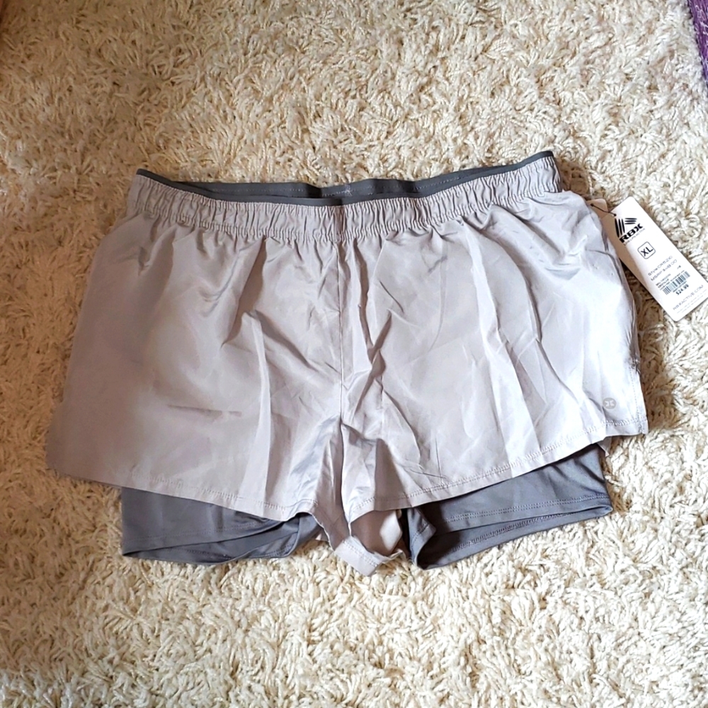 RBX athletic shorts with short lining. NWT